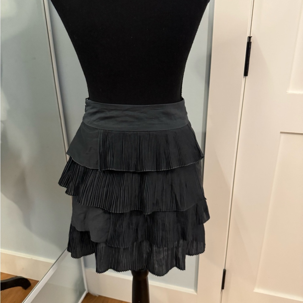 Black frilly skirt